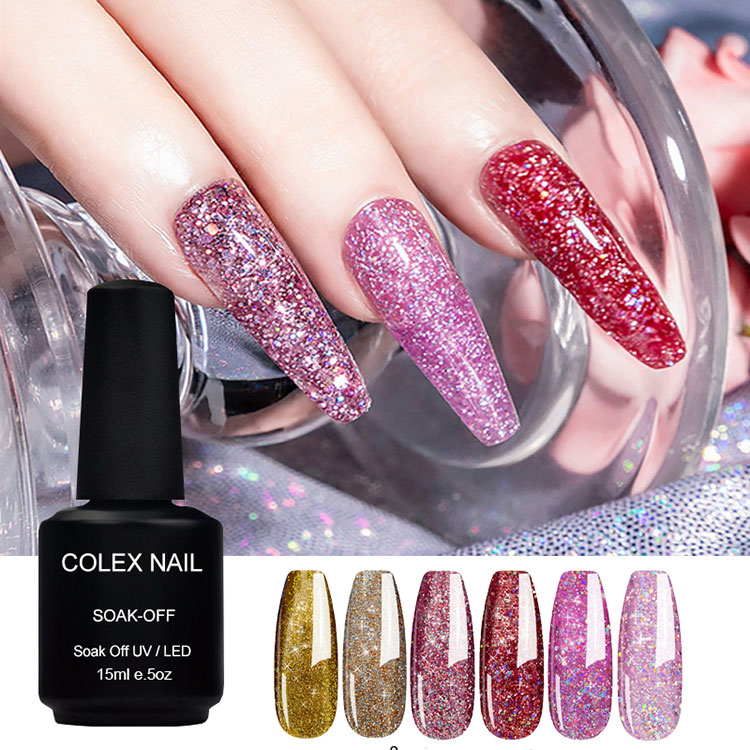15ml koti DIY Glitter Gel Polish