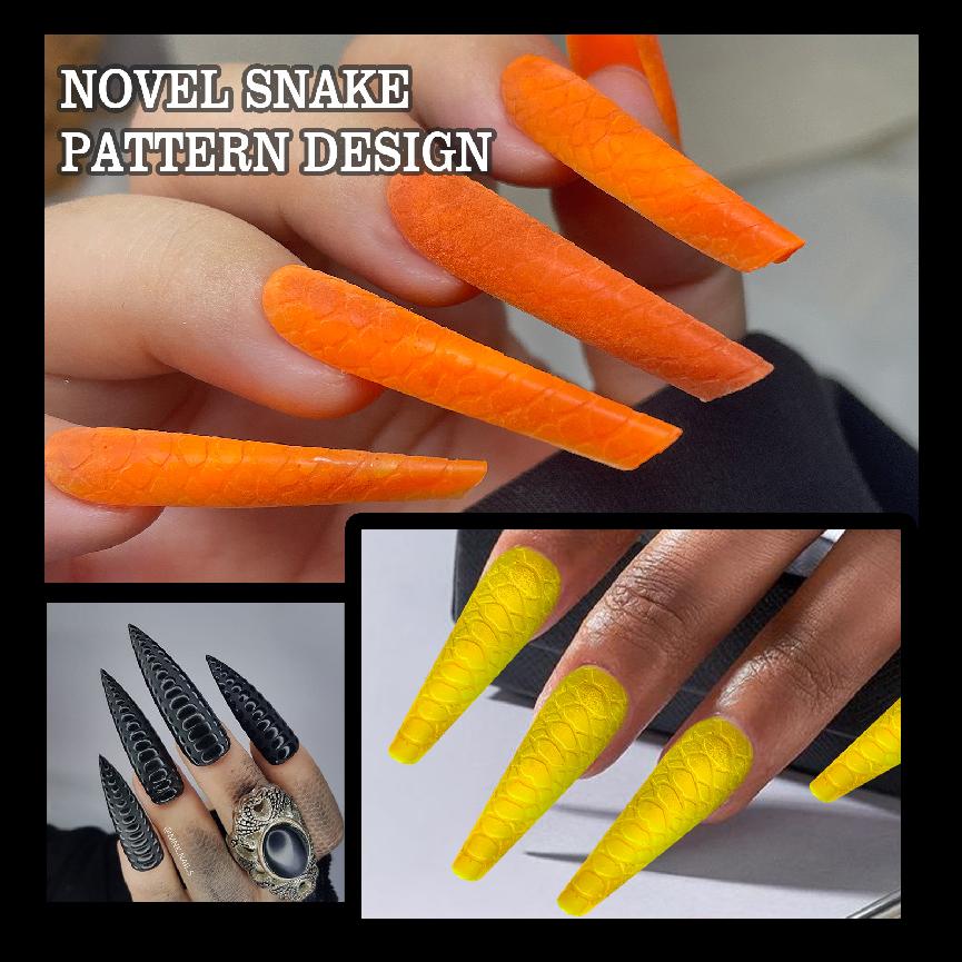 Uuden tuotteen julkaisu: 10-in-1 Snake Pattern -kynsienpidennyslomakkeet 120 kpl