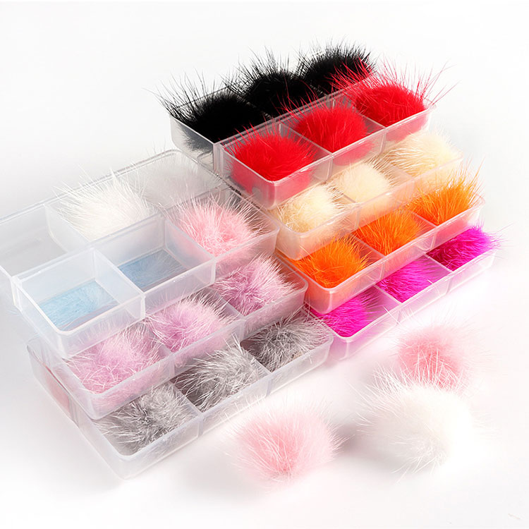 6 kpl Box 3d Sofy Magneettinen Pom Pom kynsille