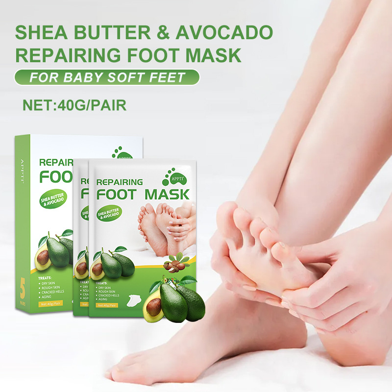 Kertakäyttöinen Avocado E-vitamiini Nourish Foot Peel Fool Mask