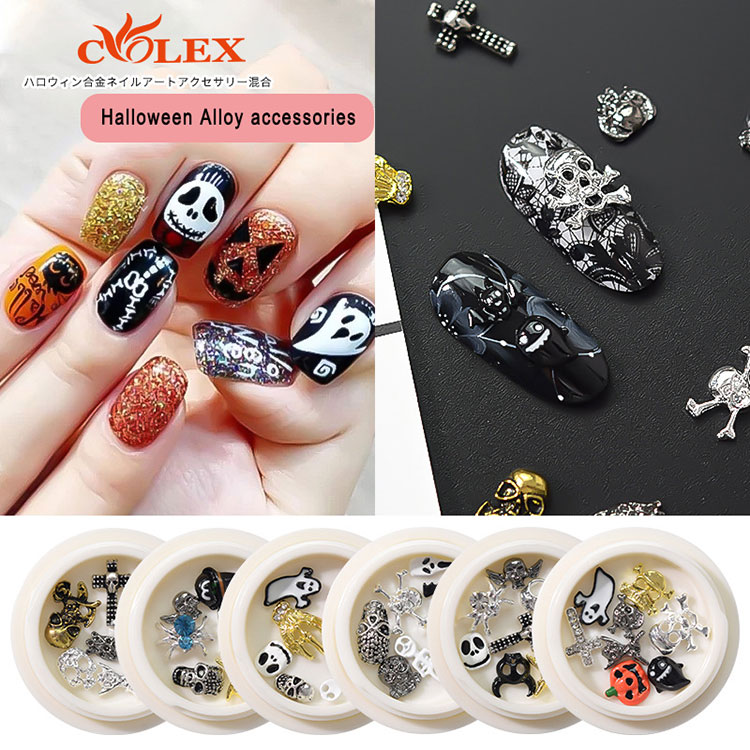 Halloween kynsien jalokivet