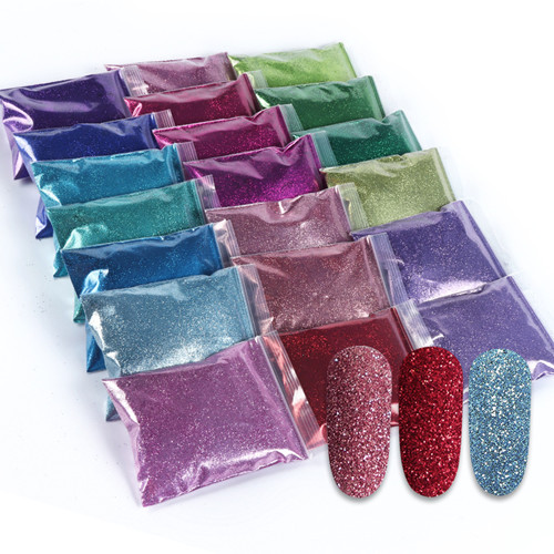 Holografiset Glitters Pigment-kynsitaidepuuterit