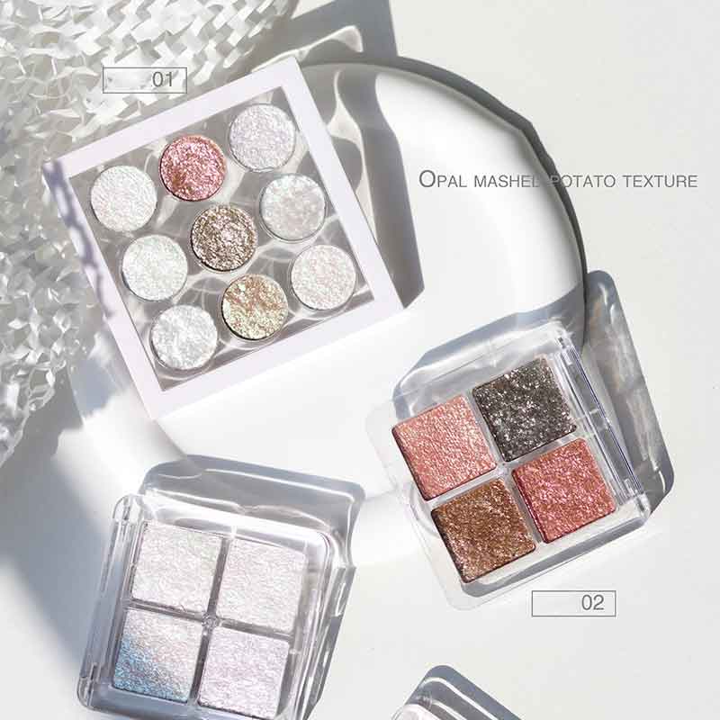 Uusi 9 in 1 Colors Nail Art Opal Mashed Powder Aurora Effect Pigment