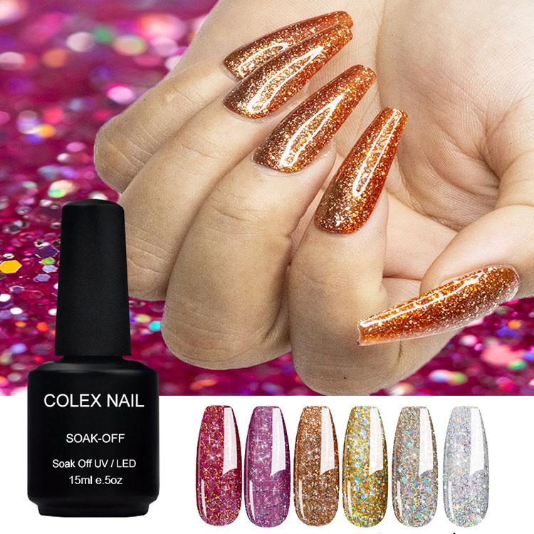 Hajuton glitter -geeli kiillotus